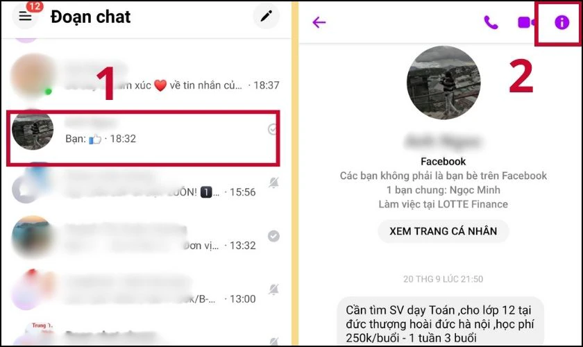 Cách bỏ tin nhắn vào mục Spam trên Messenger bằng điện thoại đơn giản