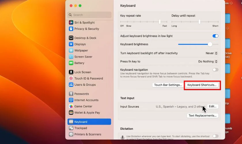 Cách chuyển sang bàn phím tiếng Trung trên MacBook bằng phím tắt