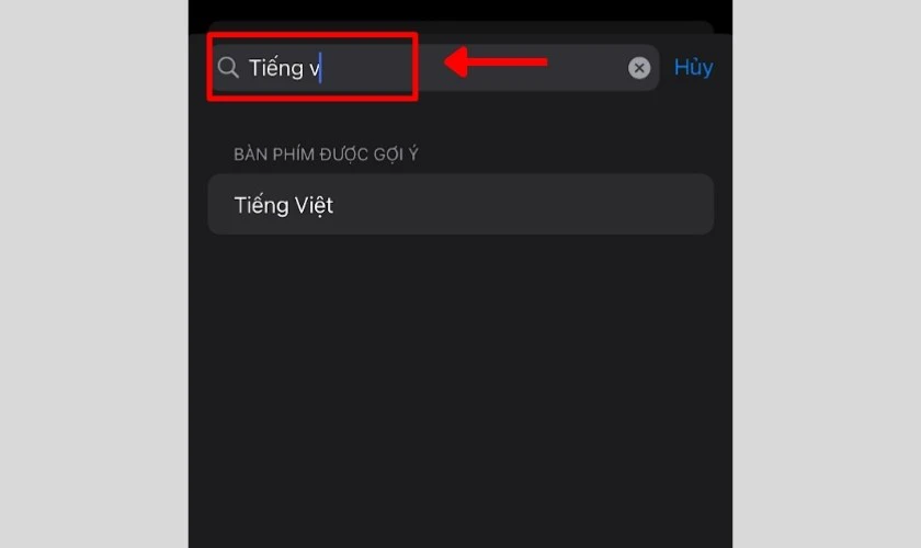 Chọn Tiếng Việt