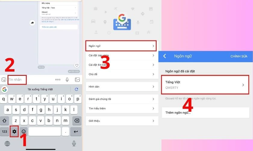 Cách chuyển đổi kiểu gõ bàn phím tiếng Việt có dấu iPhone 16
