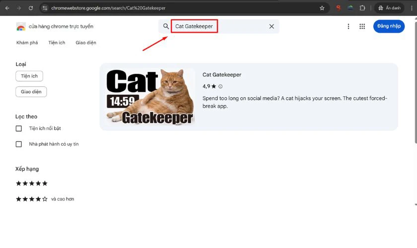 Cách cài đặt Cat Gatekeeper - Bước 2