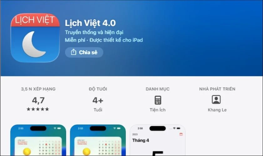 Lịch Việt 4.0