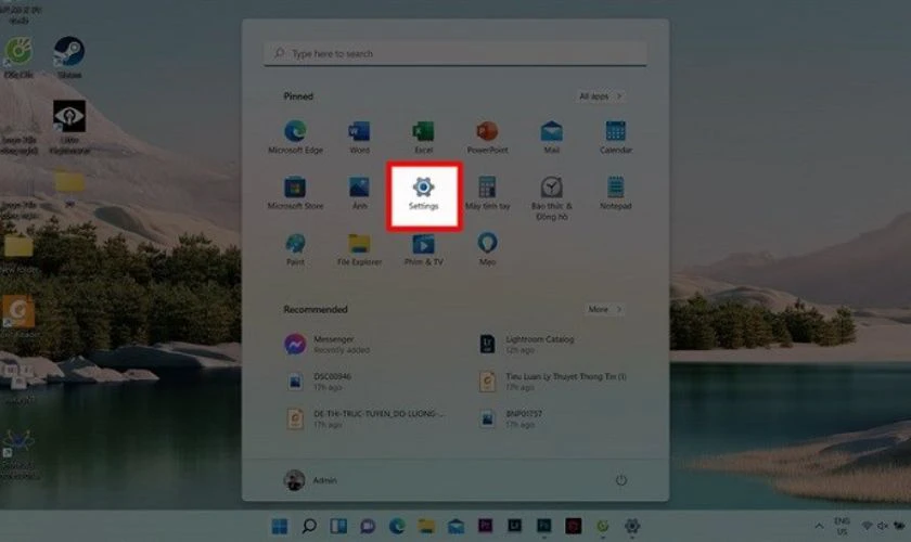 Cách cài mật khẩu máy tính Win 11