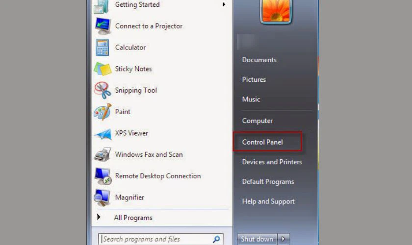 Cách đổi mật khẩu máy tính Win 7