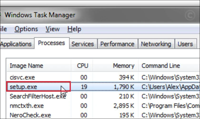 Mở ổ đĩa ảo ở trên và nhấp đúp chuột vào file setup.exe