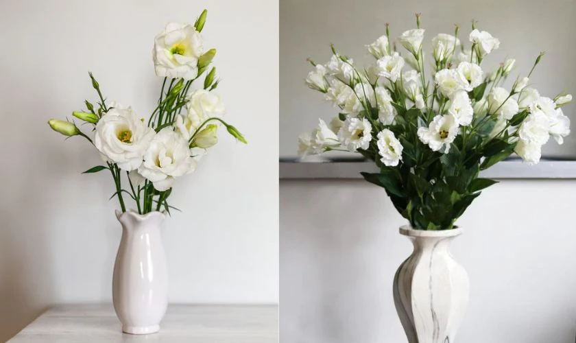 Cách Cắm Hoa Cát Tường Ngày Tết Theo Dáng Thẳng Đứng