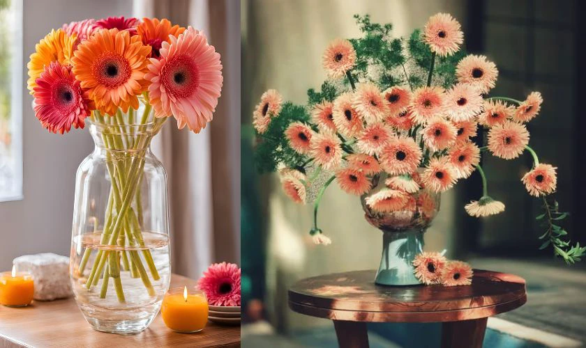 Mẫu cắm hoa đồng tiền ngày Tết đẹp