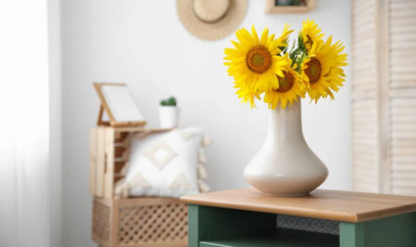 Cắm bình hoa đơn giản