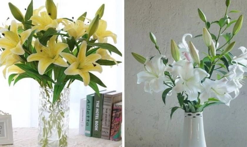 Cách cắm hoa ly ngày Tết phong cách tối giản hiện đại