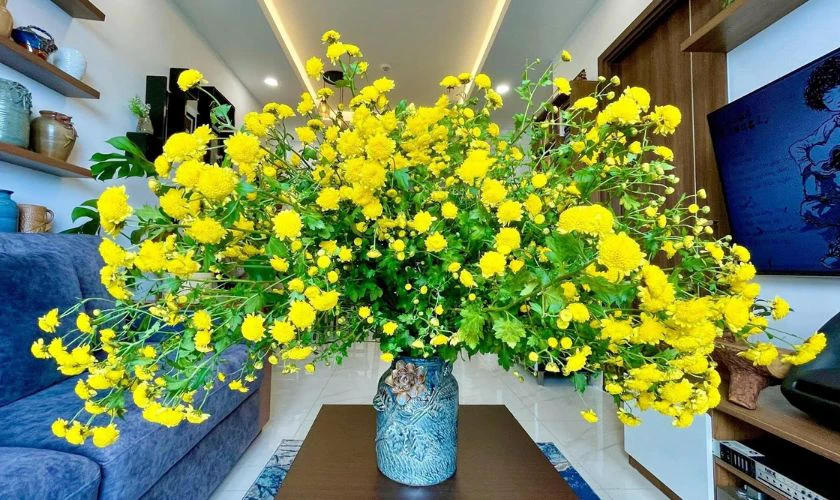 Mẫu cắm hoa cúc đẹp tại nhà