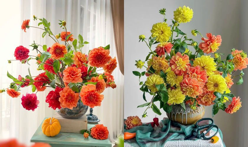 Mẫu cắm hoa ngày Tết 2026 đẹp