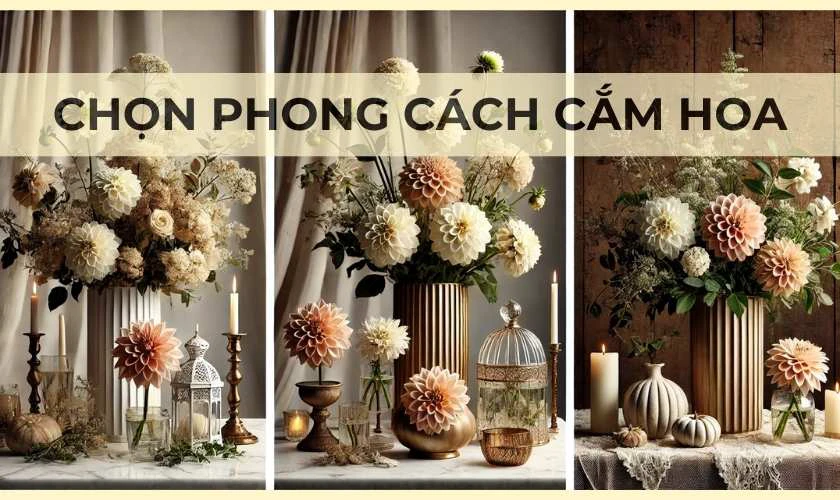 Cách cắm hoa thược dược ngày Tết cần chuẩn bị gì?