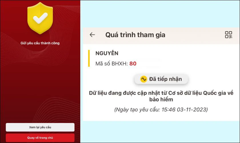 Hoàn thành cập nhật bảo hiểm xã hội trên VNeID