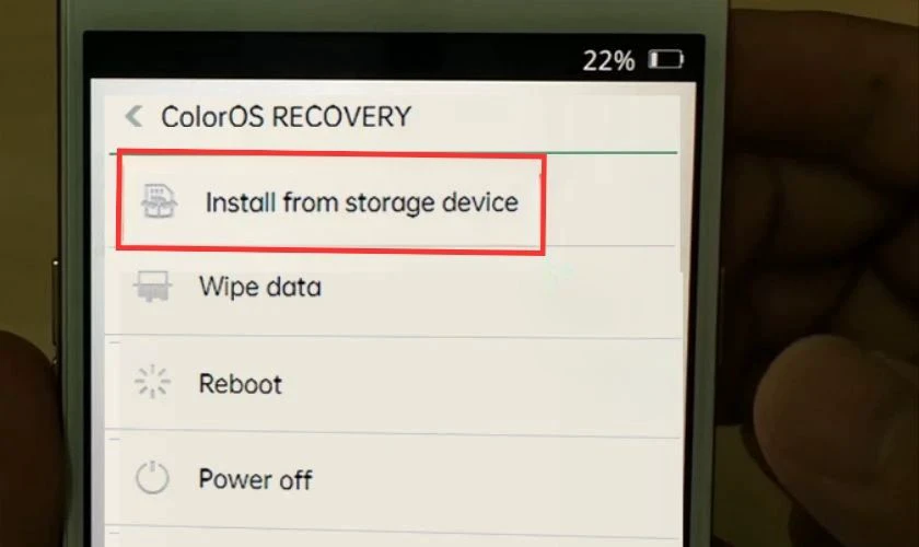 Install from storage