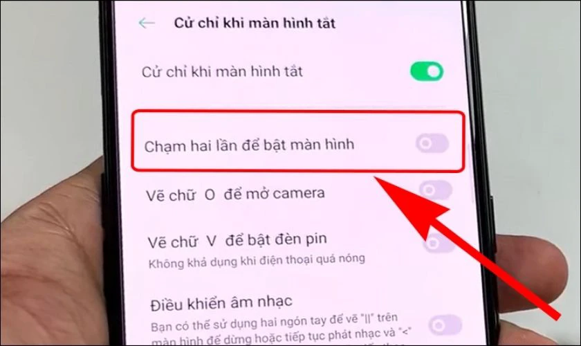 Hướng dẫn tắt tính năng chạm 2 lần mở màn hình