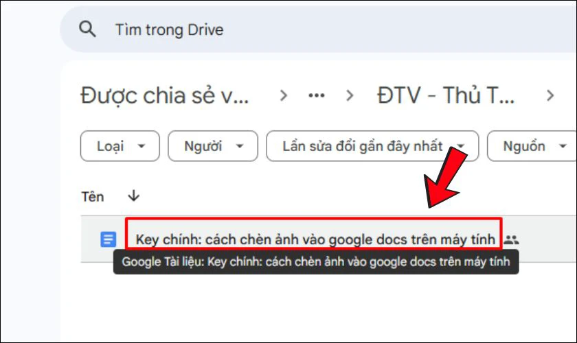 Cách chèn ảnh vào Google Docs trên máy tính