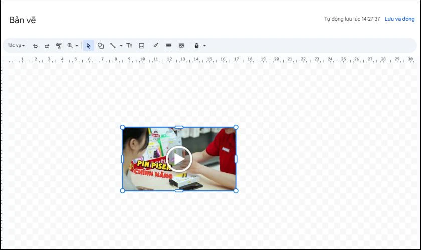 Dán video đã sao chép từ Google Slides sang Google Docs