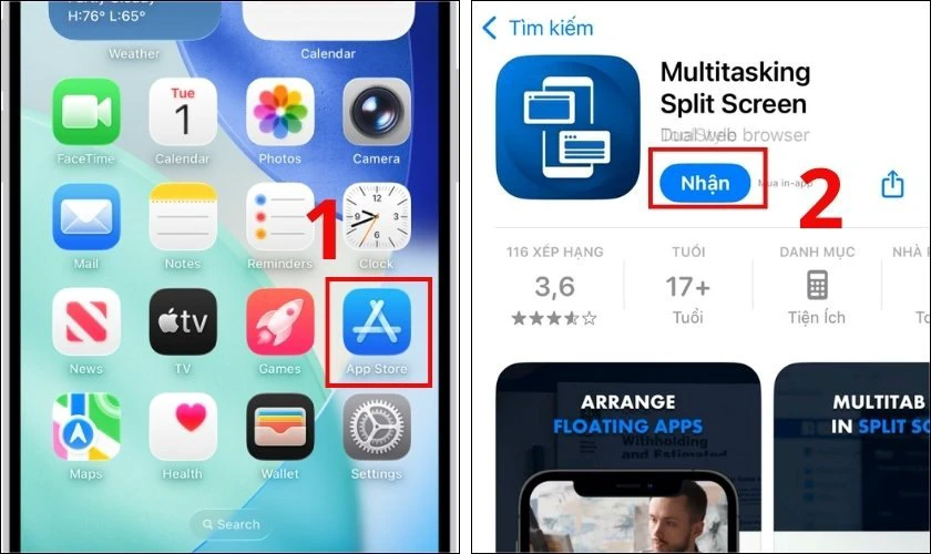 Cách chia đôi màn hình iPhone iOS 18.7 bằng Multitasking Split Screen