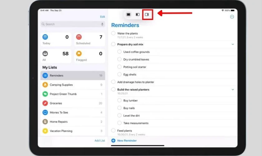 Cách chia đôi màn hình iPhone iOS 18.7 bằng Slide Over