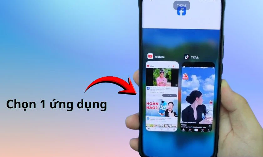 Ở màn hình bên dưới, bạn tiếp tục chọn vào một ứng dụng