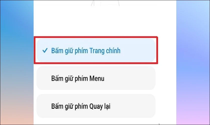 Chọn vào phím mà bạn muốn cài lối tắt