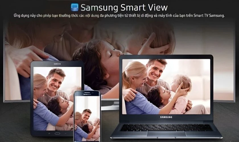 Kết nối tivi với laptop bằng ứng dụng Smartview TV