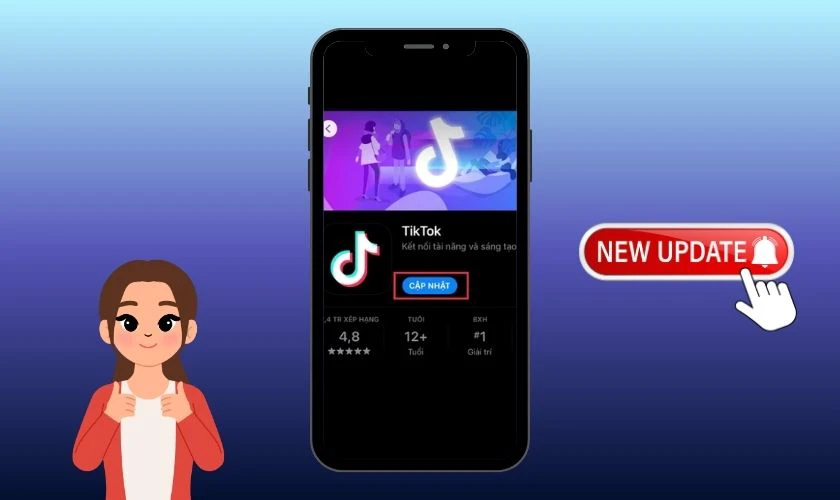 Cách cập nhật TikTok phiên bản mới nhất để tùy chỉnh bong bóng chat