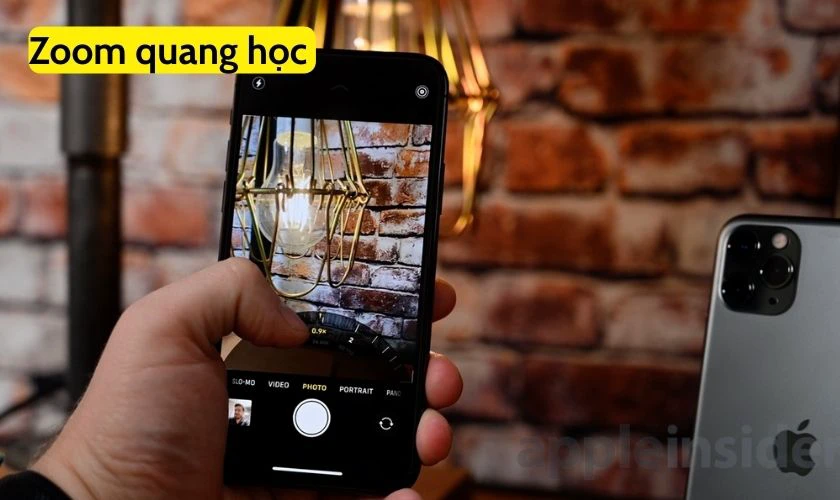 Cài đặt chế độ Zoom quang học