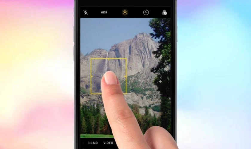 Cách chỉnh lấy nét đối tượng trên camera iPhone 11