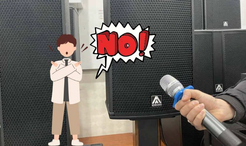Cách chỉnh loa kéo không bị hú hiệu quả