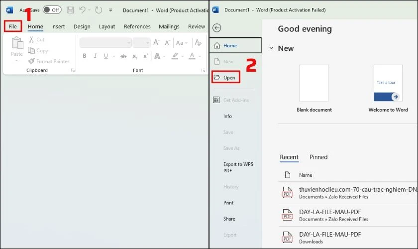 Cách chỉnh sửa file PDF trên Microsoft Word đơn giản