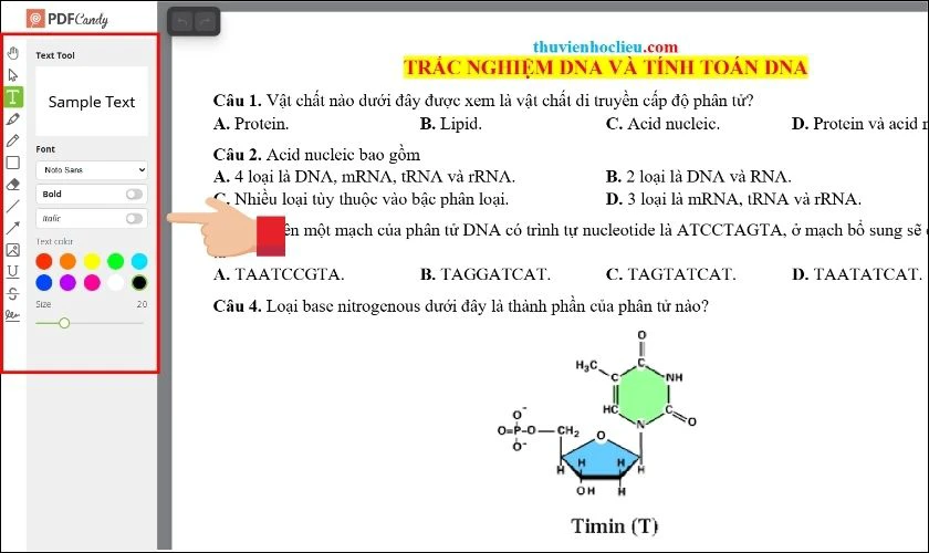 Sửa file DPF nhanh bằng PDF Candy