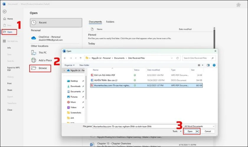 Cách chỉnh sửa file PDF trên Microsoft Word