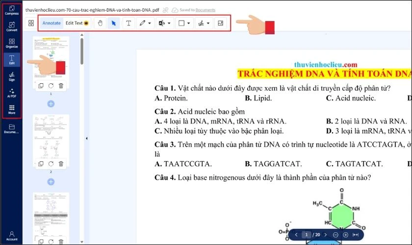 Cách chỉnh sửa trực tiếp trên file PDF miễn phí bằng Smallpdf.com