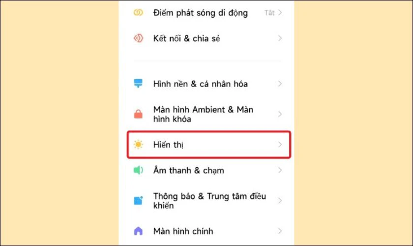 Cách chỉnh tần số quét màn hình Xiaomi đơn giản