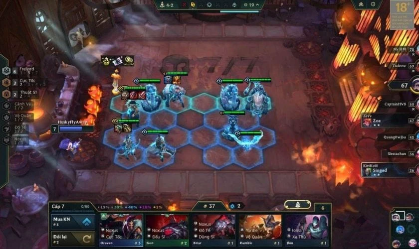 Cách chơi đội hình DTCL Ashe mùa mới nhất - Giữa game