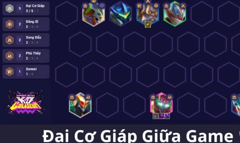 Giữa game - Đội hình Đại Cơ Giáp