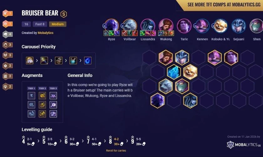 Cách chơi đội hình Volibear ĐTCL mùa mới nhất 2026