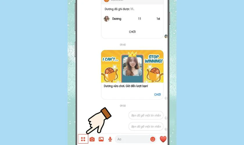 Hướng dẫn cách chơi trò chơi trên Messenger điện thoại đơn giản