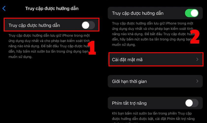 Bật tính năng này lên rồi thiết lập mật mã và Face ID