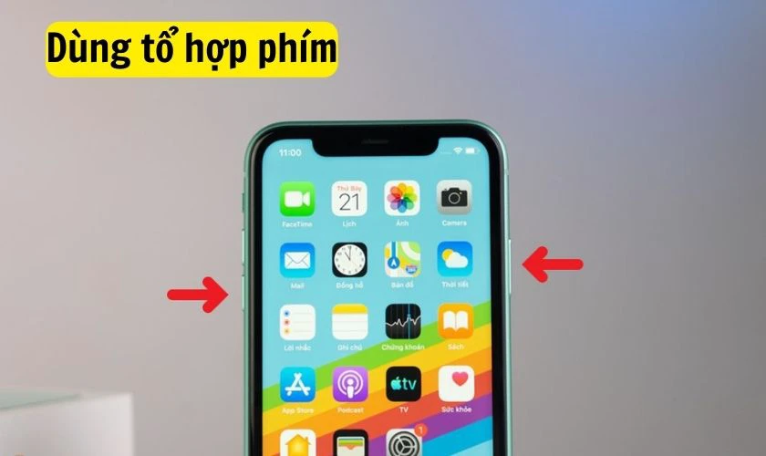 Cách chụp màn hình trên iPhone 11, 11 Pro Max bằng tổ hợp phím