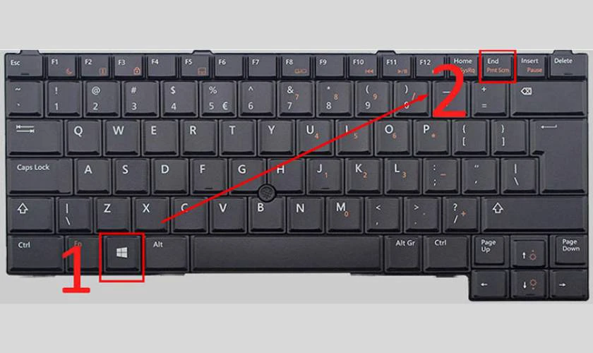 Bạn nhấn tổ hợp phím Windows + PrtSc