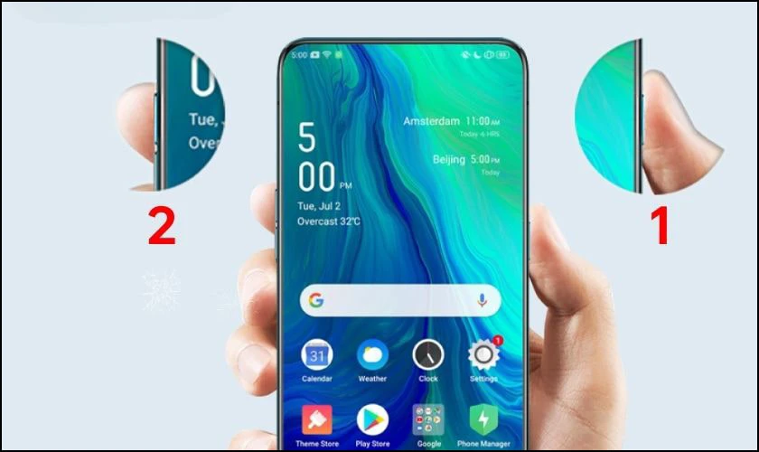 Cách chụp màn hình OPPO bằng phím cứng
