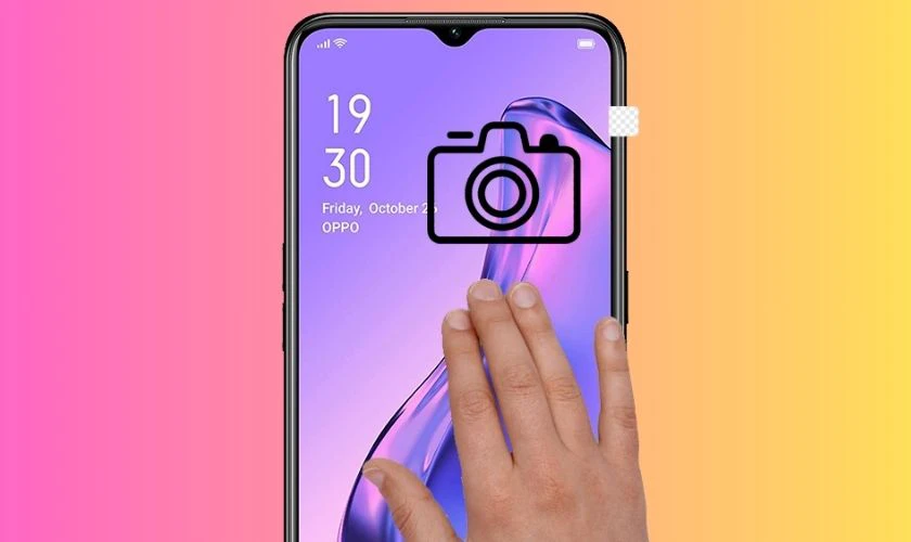 Cách chụp màn hình OPPO bằng cử chỉ vuốt 3 ngón tay tiện lợi