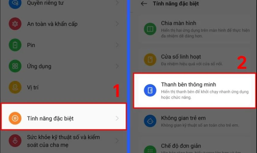 Cách chụp màn hình OPPO bằng tính năng Smart Sidebar