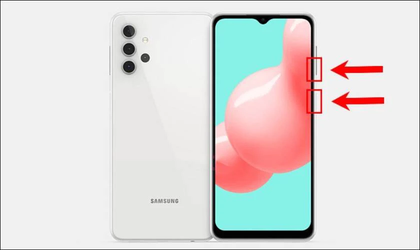 Cách chụp màn hình Samsung A13 bằng phím cứng