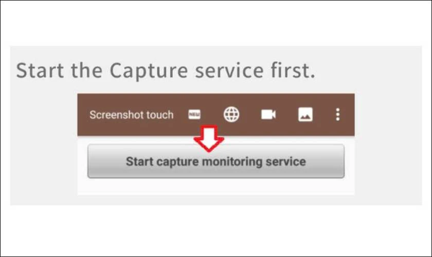 Cách chụp màn hình Samsung A13 bằng Screenshot Touch nhanh chóng