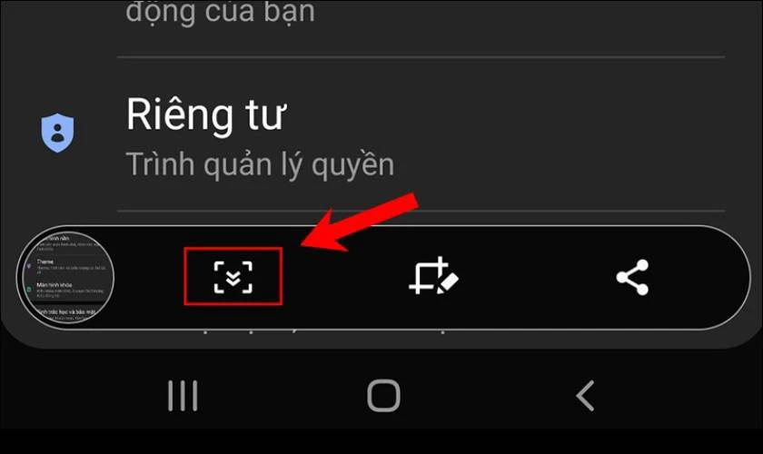 Cách chụp màn hình cuộn trên Samsung A13