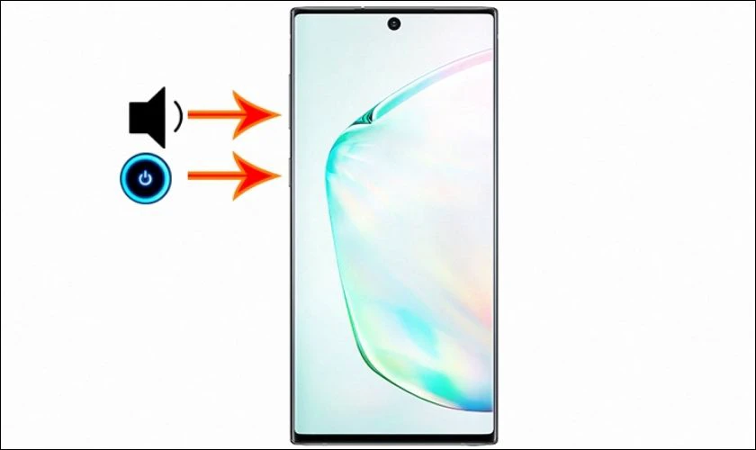 Cách chụp màn hình Samsung Note 10 bằng phím cứng