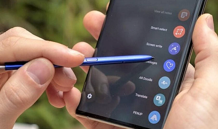 Cách chụp màn hình Samsung Note 10 bằng bút S Pen